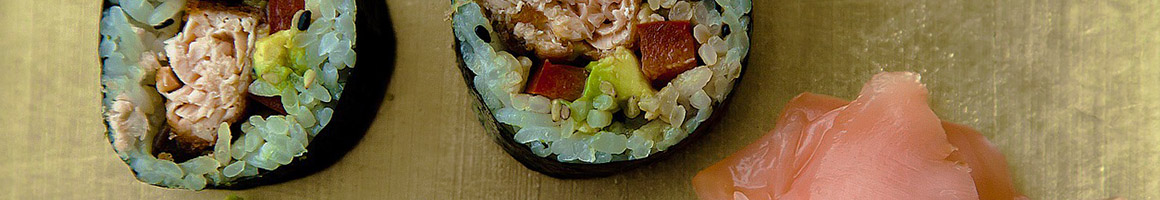 Eating Asian Fusion Sushi at Sushi Tokoro restaurant in Phoenix, AZ.